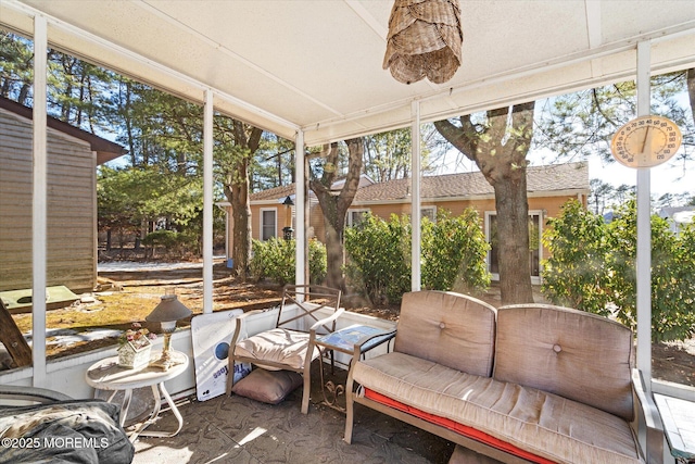 view of sunroom / solarium