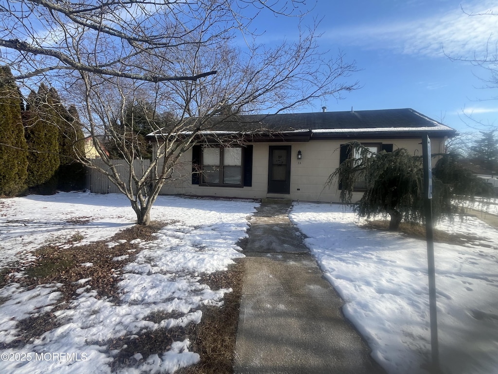 view of front of home