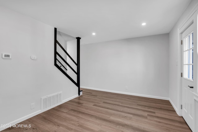 entryway featuring light hardwood / wood-style floors