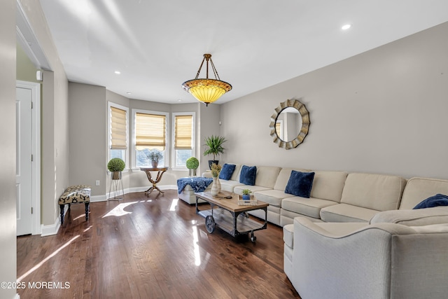 9 Mehar Ct, Jackson, NJ 08527 - living area featuring baseboards, recessed lighting, and wood finished floors
