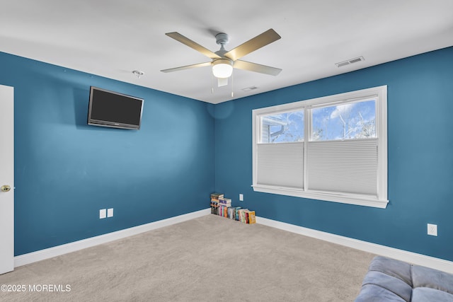 9 Mehar Ct, Jackson, NJ 08527 - spare room with ceiling fan, baseboards, and carpet flooring