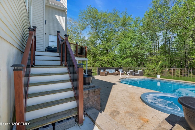 9 Mehar Ct, Jackson, NJ 08527 - view of pool with a patio area, fence, and an outdoor hangout area