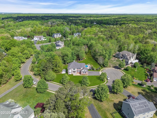 9 Mehar Ct, Jackson, NJ 08527 - aerial view of residential area with a heavily wooded area