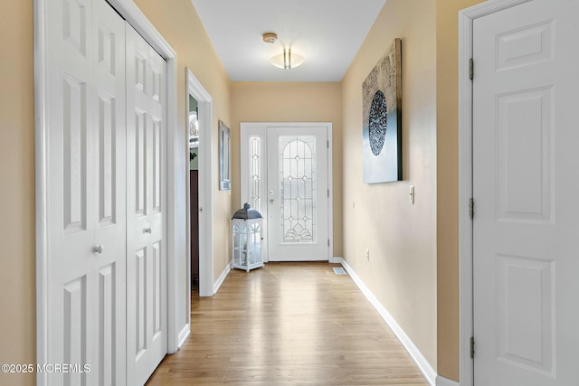 interior space featuring light hardwood / wood-style floors