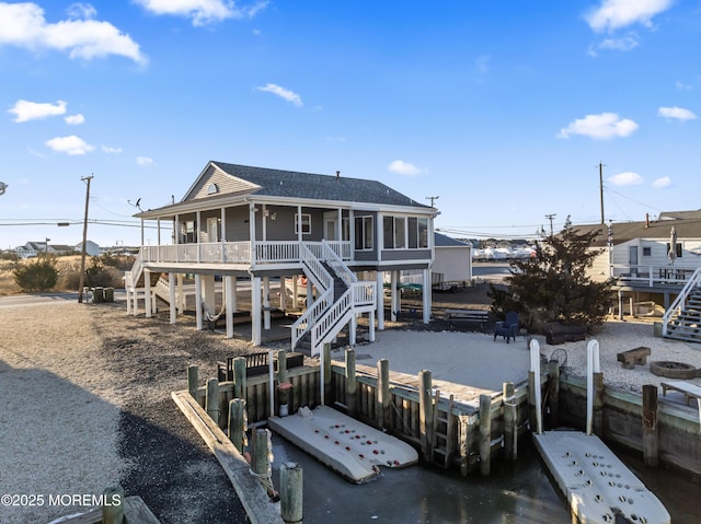 view of back of property