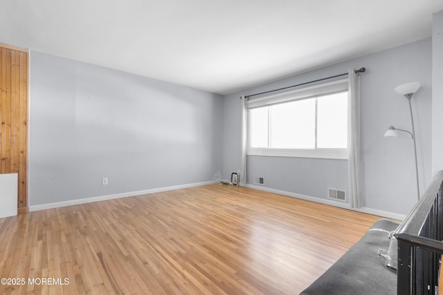 empty room featuring light hardwood / wood-style flooring