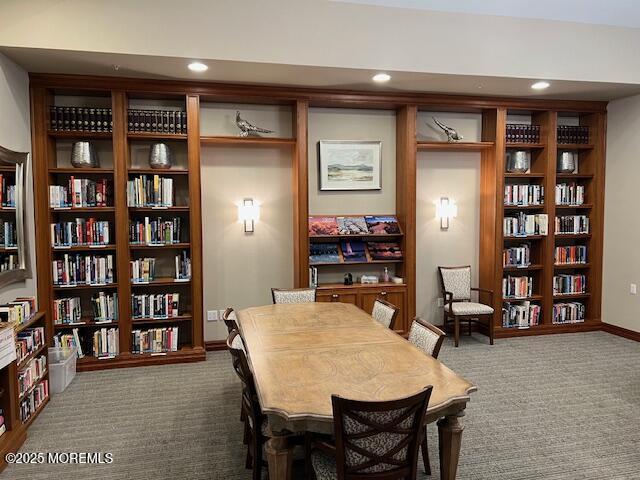 interior space featuring carpet floors