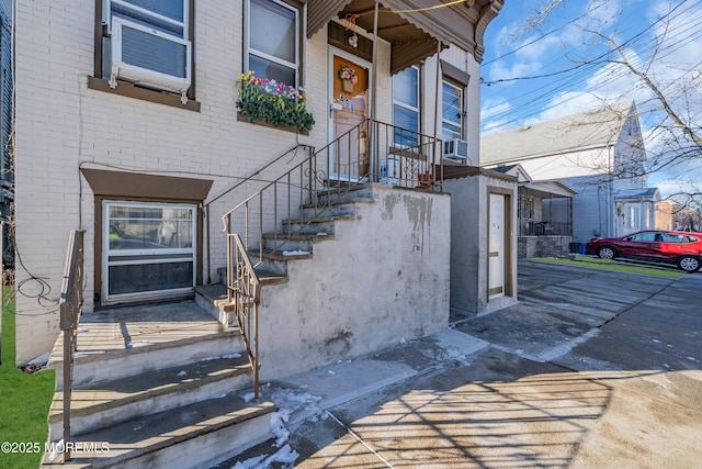 entrance to property with cooling unit