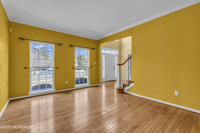 empty room featuring light hardwood / wood-style floors