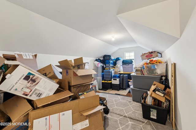 view of storage room