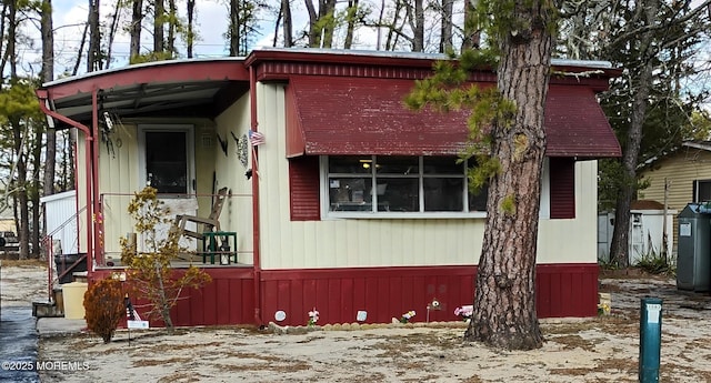 view of front of home