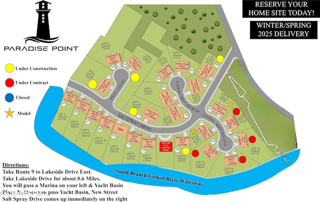 302 Reef Ct, Forked River, NJ 08731 - map showing property parcels