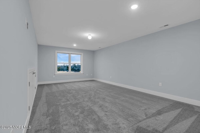 302 Reef Ct, Forked River, NJ 08731 - unfurnished room featuring dark colored carpet and recessed lighting