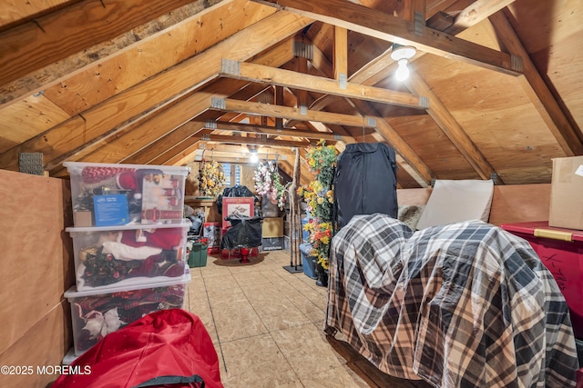 view of attic