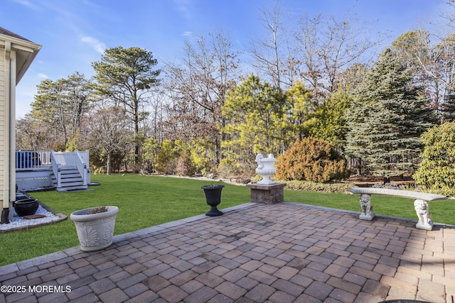 view of patio / terrace with a deck