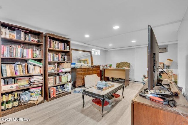 interior space featuring light hardwood / wood-style flooring