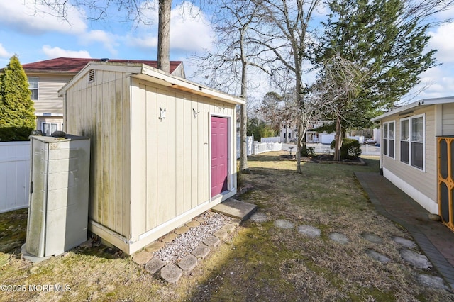 view of outbuilding