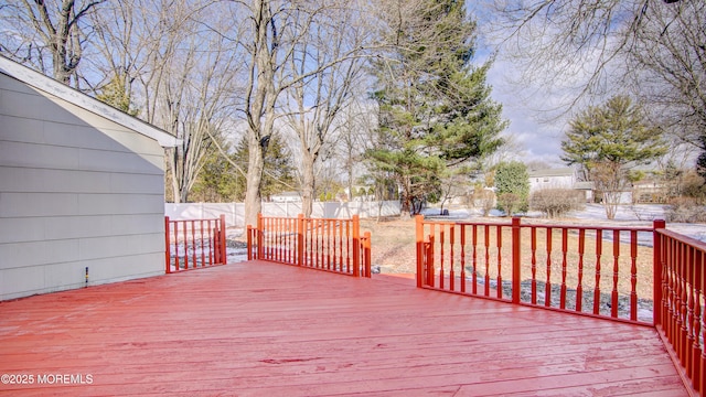 view of wooden terrace