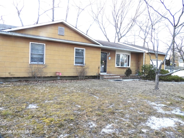 view of front of home