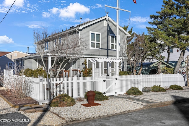 front facade featuring covered porch