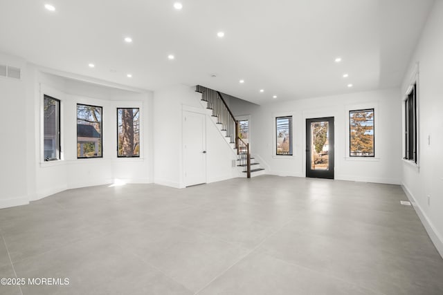 view of unfurnished living room