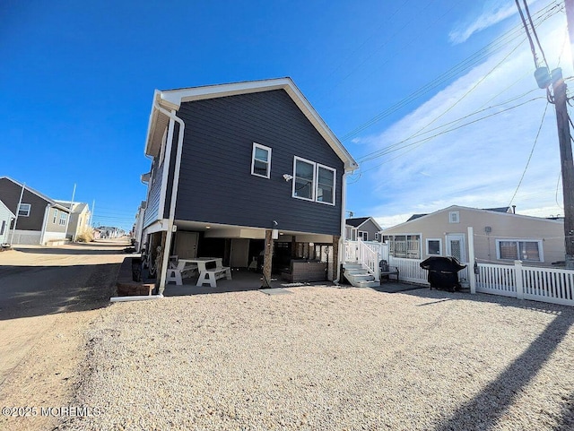 view of rear view of property