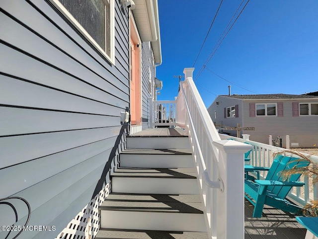 view of stairs