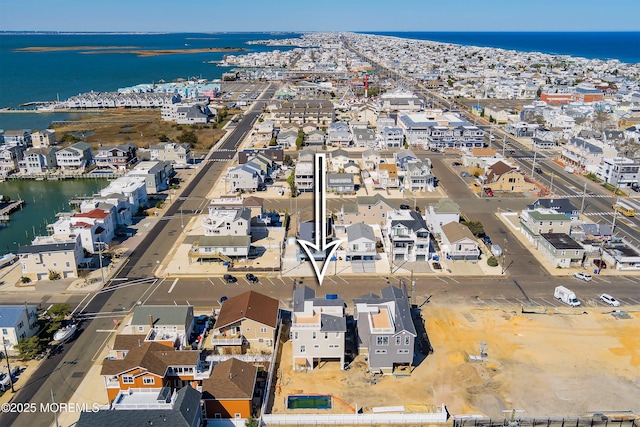 324 3rd St, Beach Haven, NJ 08008 - aerial view of property and surrounding area with a nearby body of water and nearby suburban area