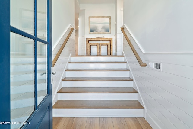 324 3rd St, Beach Haven, NJ 08008 - staircase with wood finished floors