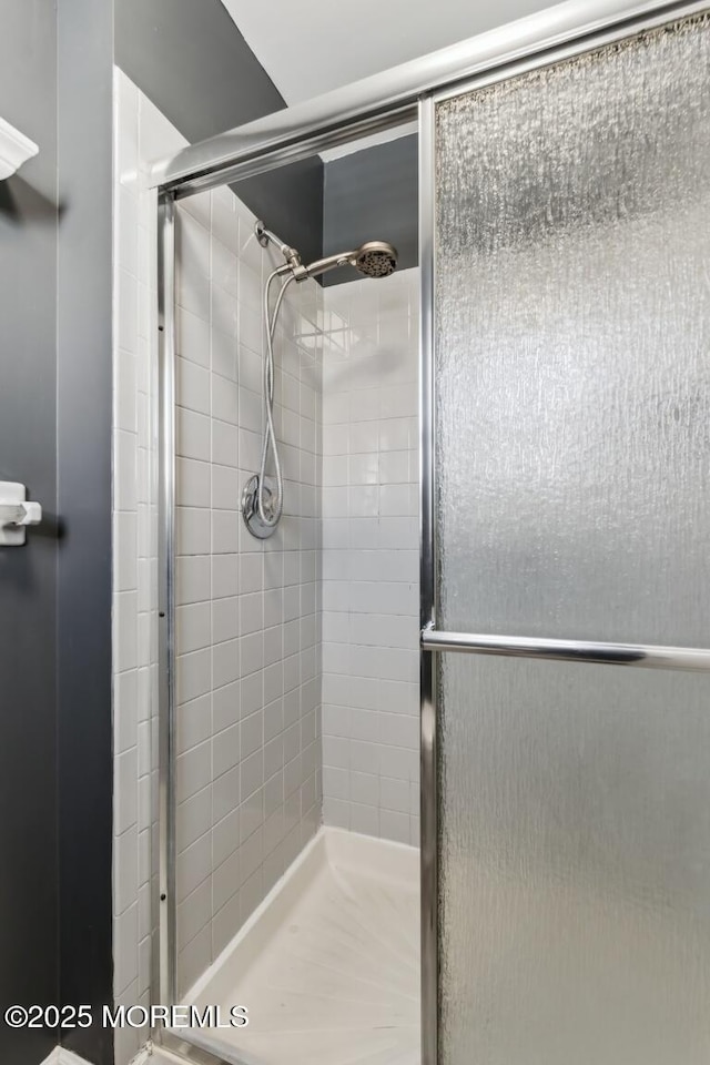 bathroom with walk in shower