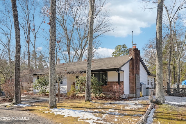 view of front of home