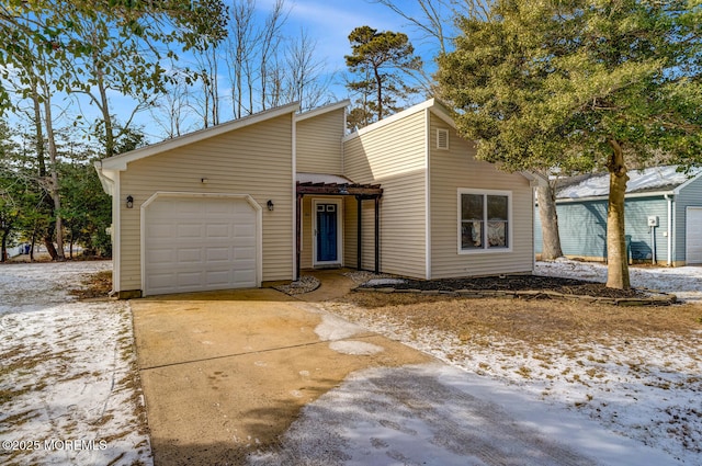 view of front of house featuring a garage