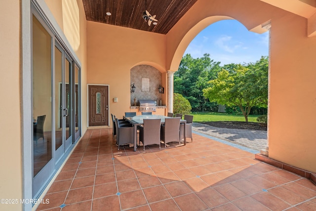 1548 N Bay Ave, Toms River, NJ 08753 - view of patio / terrace featuring outdoor dining space and a grill