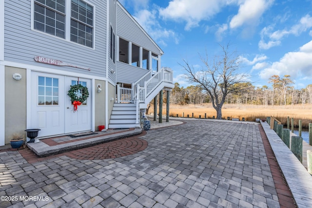 exterior space with a patio