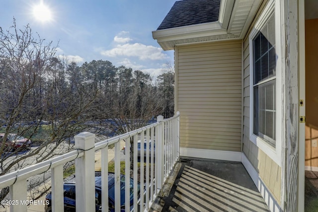 view of balcony