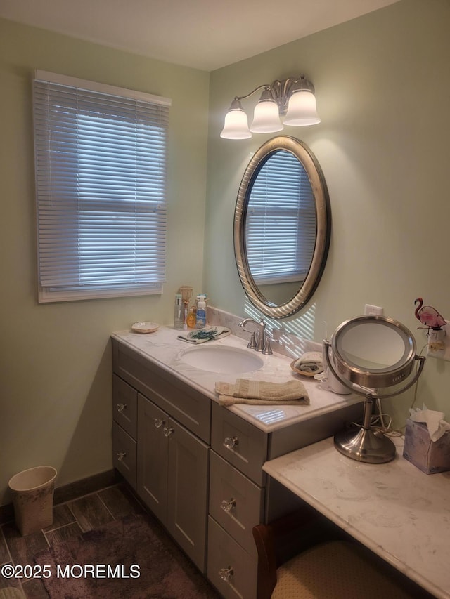 bathroom featuring vanity