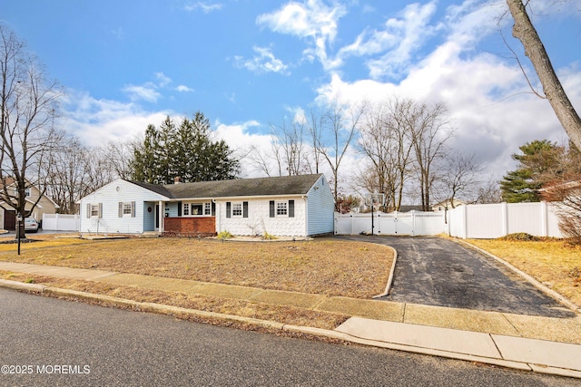 view of ranch-style home