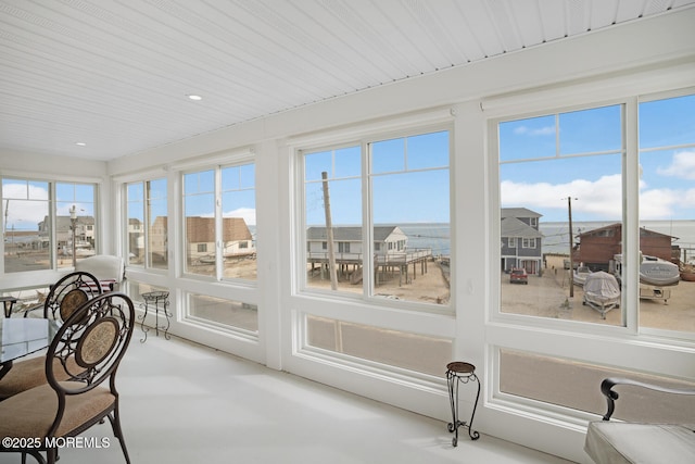 view of sunroom / solarium