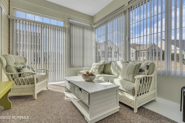 view of sunroom / solarium