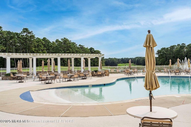 view of pool with a patio area