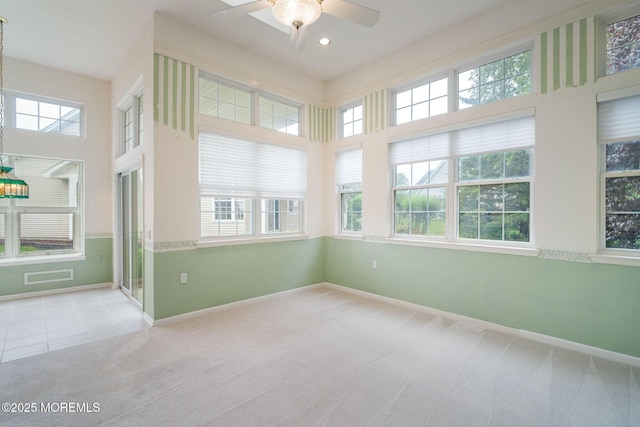 5 Shoal Dr, Barnegat, NJ 08005 - unfurnished sunroom with carpet flooring, a high ceiling, and recessed lighting