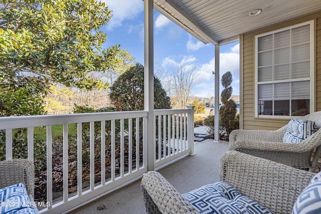 view of balcony