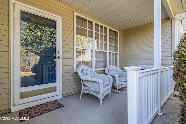 entrance to property with covered porch