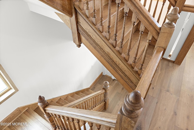 402 Fifth Ave, Asbury Park, NJ 07712 - staircase featuring wood finished floors
