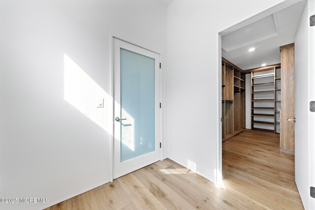 402 Fifth Ave, Asbury Park, NJ 07712 - interior space with light wood-style flooring, recessed lighting, a closet, and a spacious closet