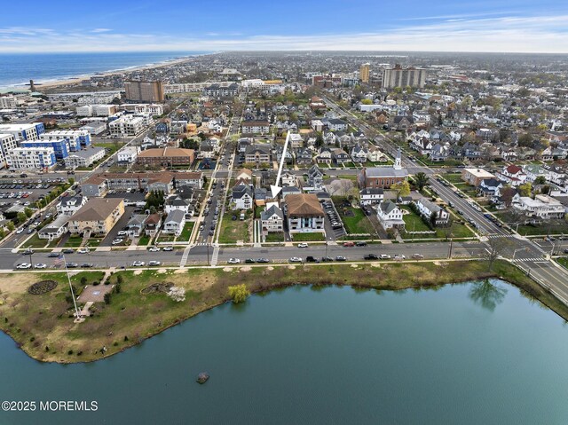 402 Fifth Ave, Asbury Park, NJ 07712 - aerial overview of property's location featuring a nearby body of water