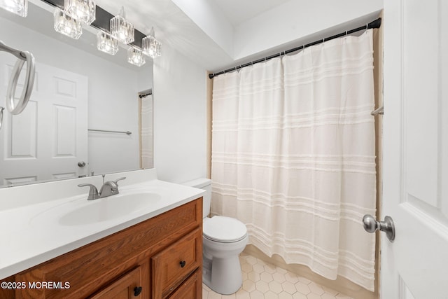 90 Van Liew Ct, East Brunswick, NJ 08816 - full bath with vanity, tile patterned flooring, and a shower with shower curtain