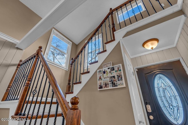 view of foyer entrance