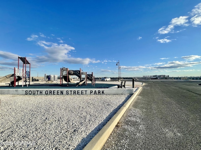 view of community with a playground