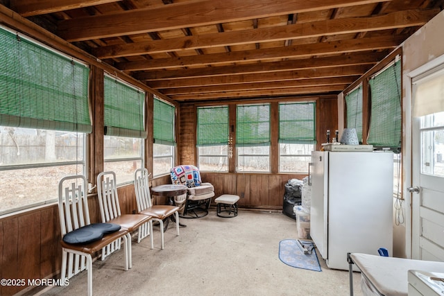 view of sunroom